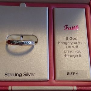 Sterling Faith Ring